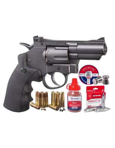 Revolver Crosman SNR357 Combo CO2 De Diabolos Y Postas Calibre 177 4 5mm