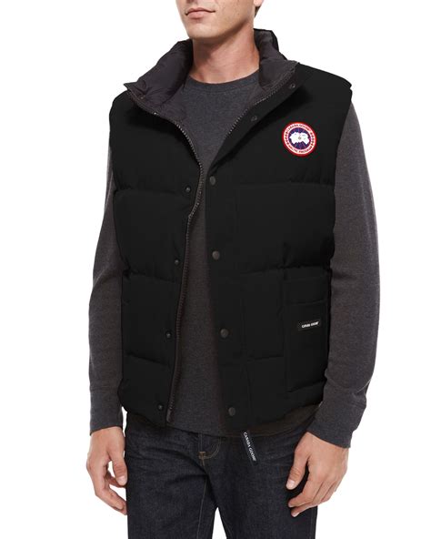 canada goose freestyle down puffer vest black