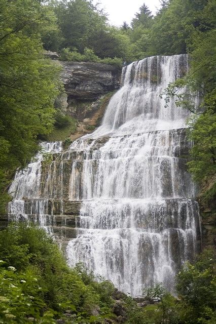 Jura Waterfall Nature France Waterfalls Hrisson Photo Free Download