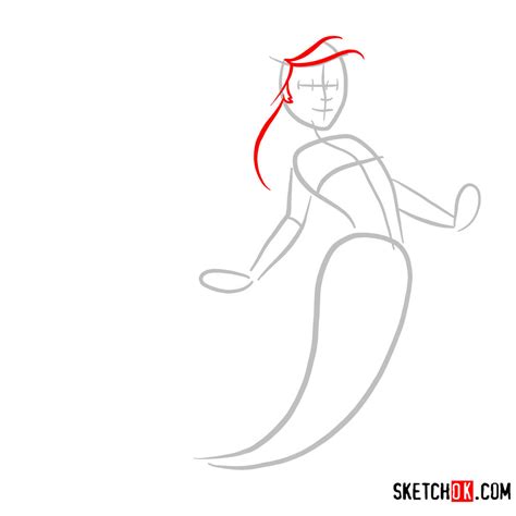 How To Draw Cute Ariel The Little Mermaid Sketchok Easy Drawing Guides