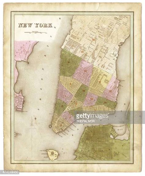 Old New York City Map Photos And Premium High Res Pictures Getty Images