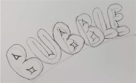 How To Draw Bubble Letters Step By Step With Pictures Art By Ro