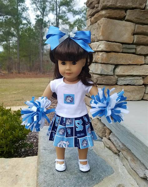 American Girl Doll And 18 Unc Tarheel Cheerleading Outfit Cheerleading Outfits American Girl