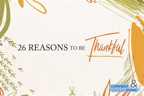 26 Reasons To Be Thankful Kcm Blog