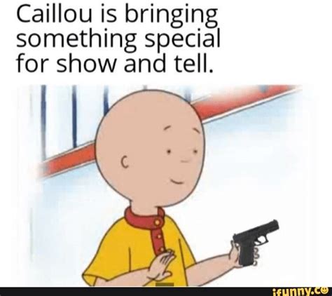 Caillou Is Bringing Something Special For Show And Tell Caillou