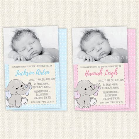 Using our professionally designed templates and your creative vision, you can craft an invite as unique as the child being celebrated. Baby Boy Girl Christening Baptism Invitation Naming ...
