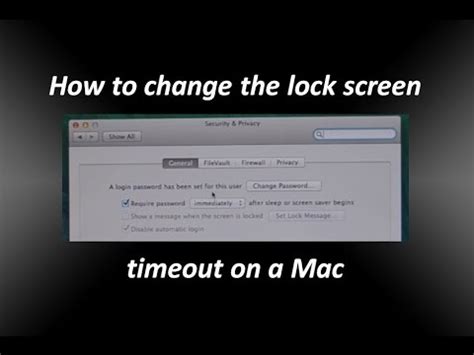 How do i change the screen timeout on my mac? How to change the lock screen timeout on a Mac - YouTube
