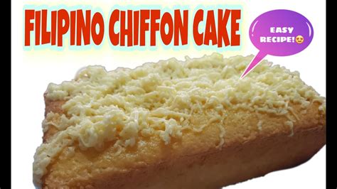 How To Make Filipino Chiffon Cake Taisan Easy Homemade Recipe Youtube
