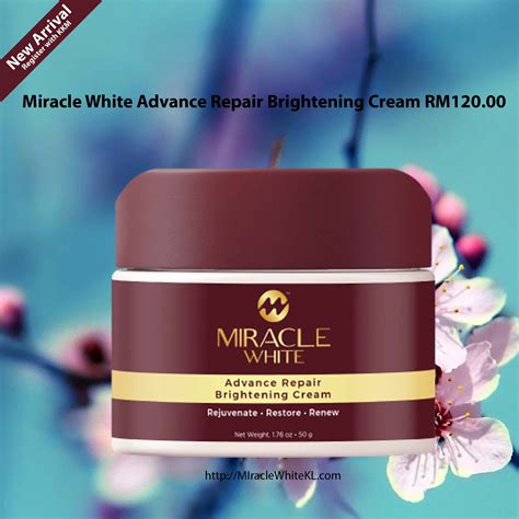 This lightweight intensive brightening cream, enriched with a remarkably lightening and moisturizing complex, is formulated to reduce over excessive melanin and lighten skin pigmentation. Miracle White Product Descriptions and How To Guide