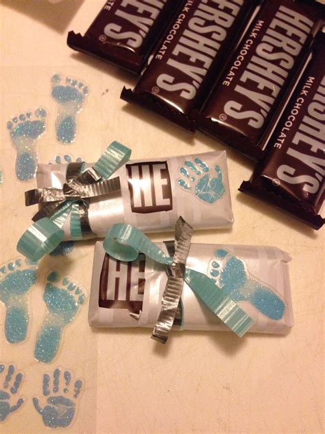 Hershey Chocolate Baby Shower Favors Little Man Baby Shower Chocolate