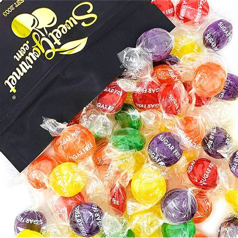 Sweetgourmet Sugar Free Assorted Fruit Disks Bulk Hard Candy 2 Pounds