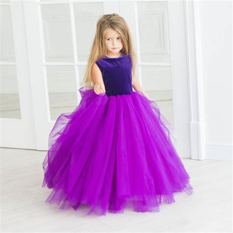Girl Dress Purple Tutu Dress For Baby Girls Kids Toddler Dress Tulle