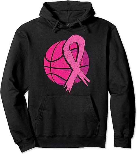 Breast Cancer Basketball Ball Pink Ribbon Carcinomas Sport Pullover Hoodie