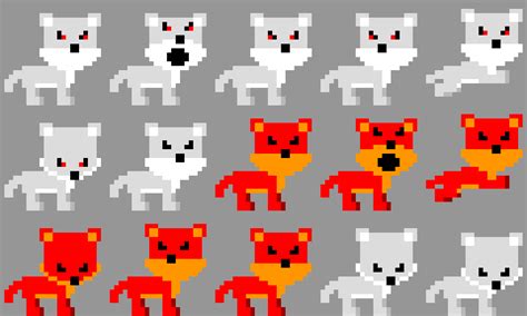 Wolfs Sprite Animations Pixel Art Maker