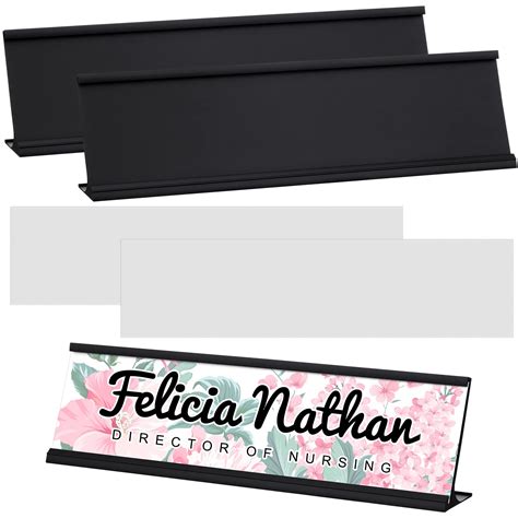 Buy 2 Sets Sublimation Aluminum Office Nameplates With Name Plate