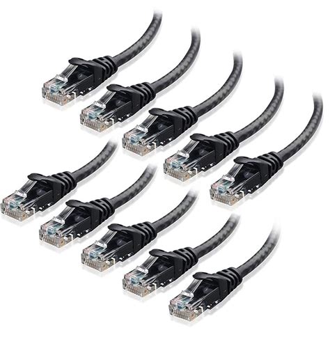 Cable Matters 10 Pack Cat6 Snagless Ethernet Patch Cable In Black 3