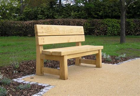 The Stapeley Memorial Bench Engraved Benches Wood Bench Plans Wood