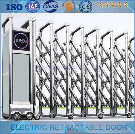 Stainless Steel Electric Retractable Doorfolding Gatesliding Gate