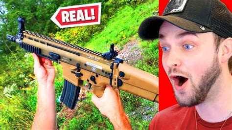 Fortnite Weapons In Real Life Youtube