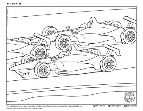 Indy 500 Coloring Pages Coloring Pages Gambaran