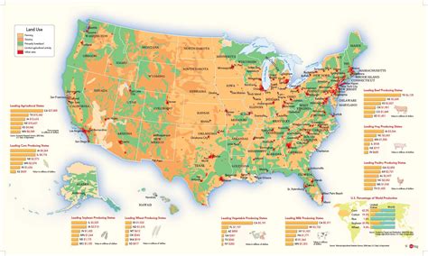 Us Land Use Wall Map By Geonova Mapsales