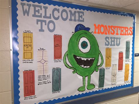 Monsters University Bulletin Board Monster Theme Classroom Monsters