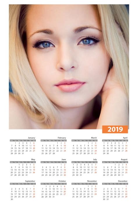 Put Your Photo And Make Calendar Month Or Whole Year By Madhawa Jaya