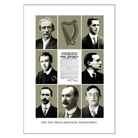 The 1916 Proclamation Signatories A3 Poster Fotofixie