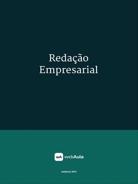 Redacao Empresarial Up Cursos Pdf Comunicação Empreendedorismo