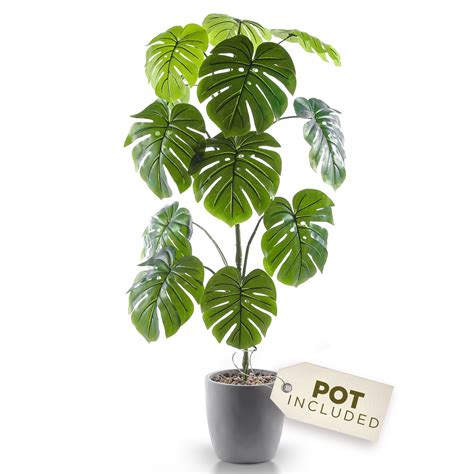 Artificial Monstera Plant With Pot Artificial Plants For Home Etsy