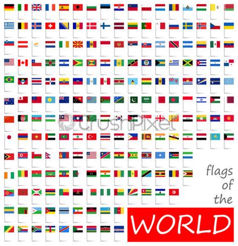 All Country Flags Of The World Stock Vector 717989 Crushpixel