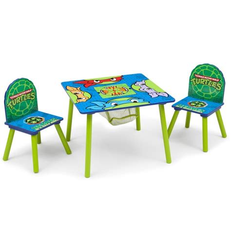 Featuring the ninja turtles design, this table is sure to become a favorite with your little one. Nickelodeon Teenage Mutant Ninja Turtles Wood Kids Storage ...