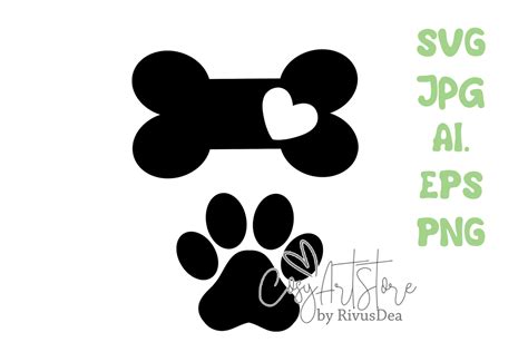 Dog Paw And Bone With Svg Png  Ubicaciondepersonascdmxgobmx