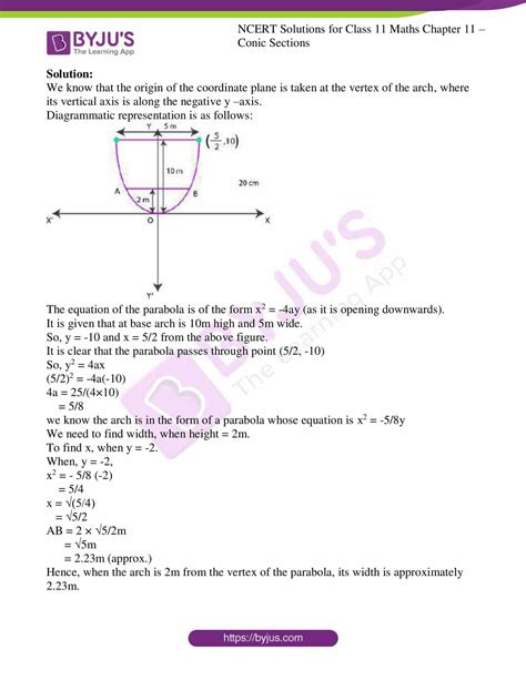 Ncert Solutions Class 11 Maths Chapter 11 Conic Sections