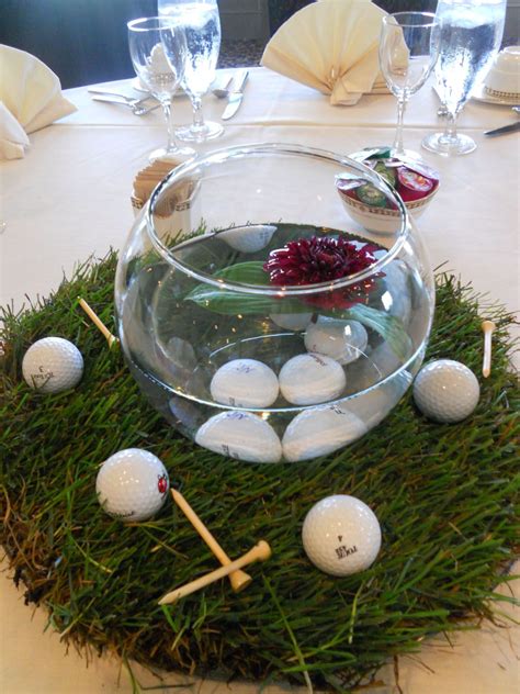 Golf Themed Wedding Centerpieces