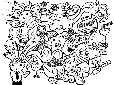 Download these awesome printable kids coloring pages that include disney, cute animals, dinosaurs, unicorns and so much more! Doodle Coloring Pages - Best Coloring Pages For Kids