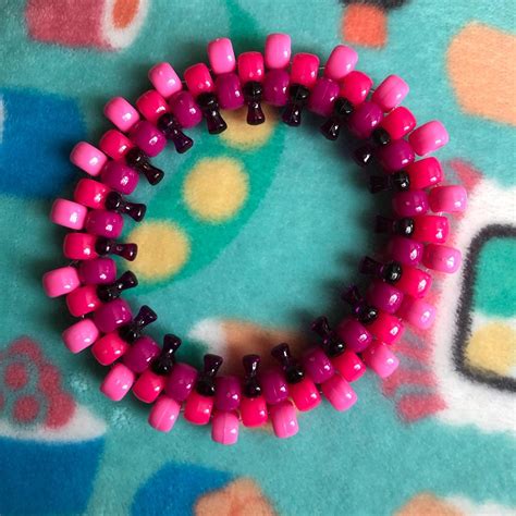 Pink Kandi Bracelet Super Cute And Unique Handmade Depop