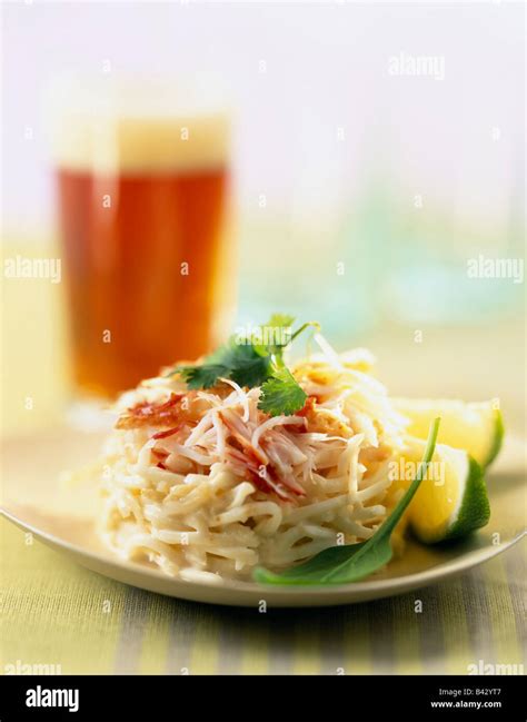 Crab Timbale And Celery Remoulade Sauce Stock Photo Alamy
