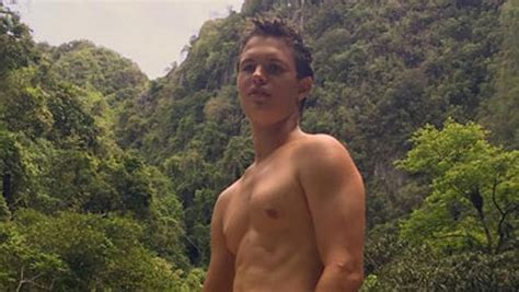 Ansel Elgort Shows Off His Ripped Body While Going Shirtless In