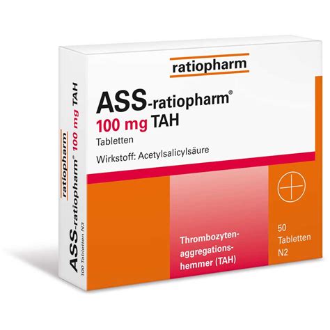 Ass Ratiopharm® 100 Mg Tah Tabletten Shop