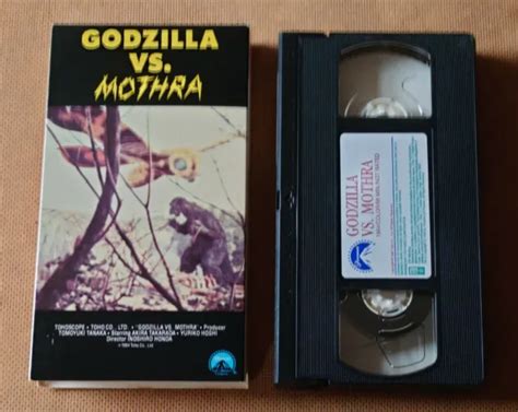 Godzilla Vs Mothra Vhs Ntsc Rental 3725 Picclick