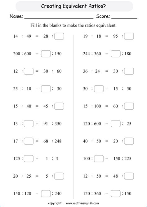 To this effect, it will be very easy for kids to find a particular. Create Equivalent Ratios Of Numbers Up To 1,000 Math ...