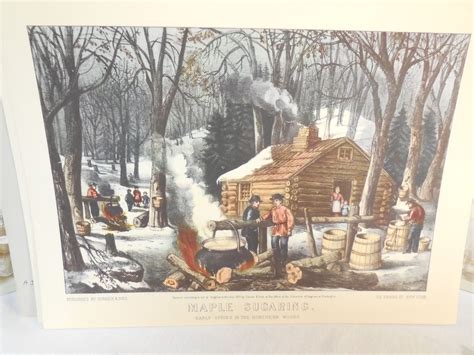 7 Currier And Ives Prints Faithful Reproductions Of Original