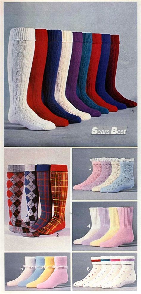 retro 1980s socks knee highs and other sassy sock styles went beyond black and white click americana