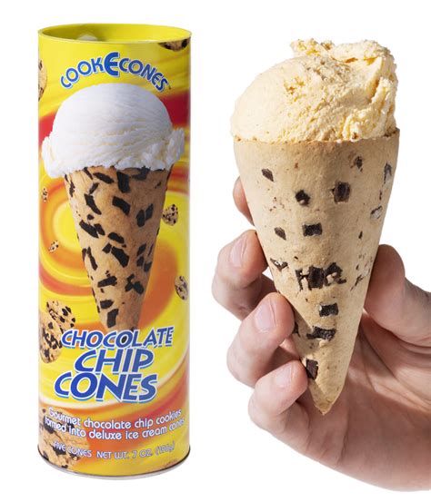 Cookie And Pretzel Ice Cream Cones Crunchy Cones Made Of Cookies And