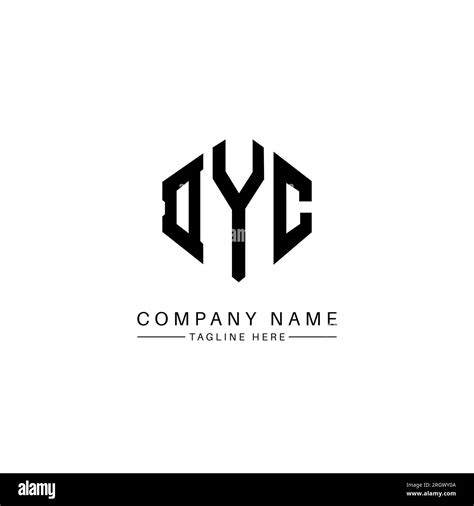 Dyc Letter Logo Design With Polygon Shape Dyc Polygon And Cube Shape