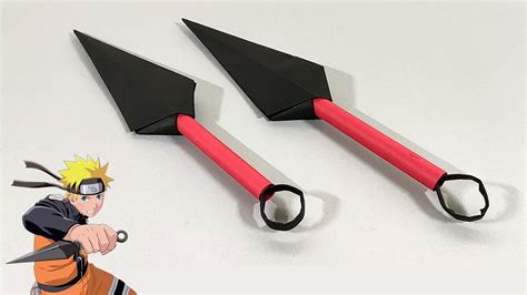 How To Make A Paper Kunai Knife Origami Craft Youtube