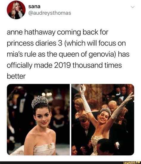 Anne Hathaway Coming Back For Princess Diaries Which Will Focus On Mia S Rule As The Queen Of
