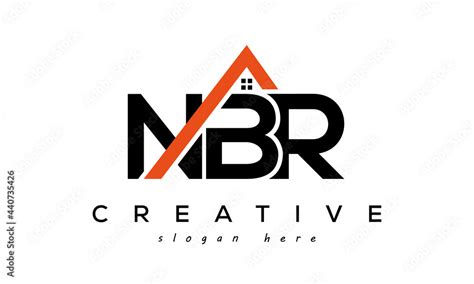 Initial Nbr Letters Real Estate Construction Logo Vector Stock Vector