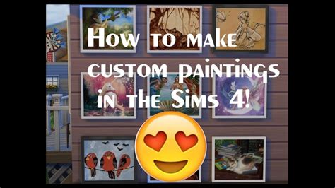 How To Make Custom Painting For The Sims 4 Youtube